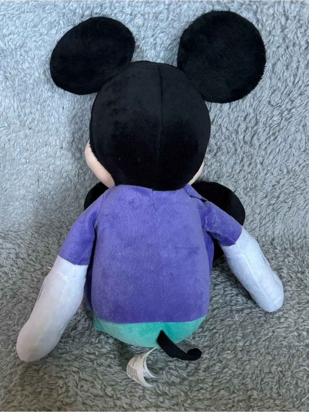 Disney Mickey Mouse Plush 18” Stuffed Animal Soft Toy Wearing Purple Jacket Suit